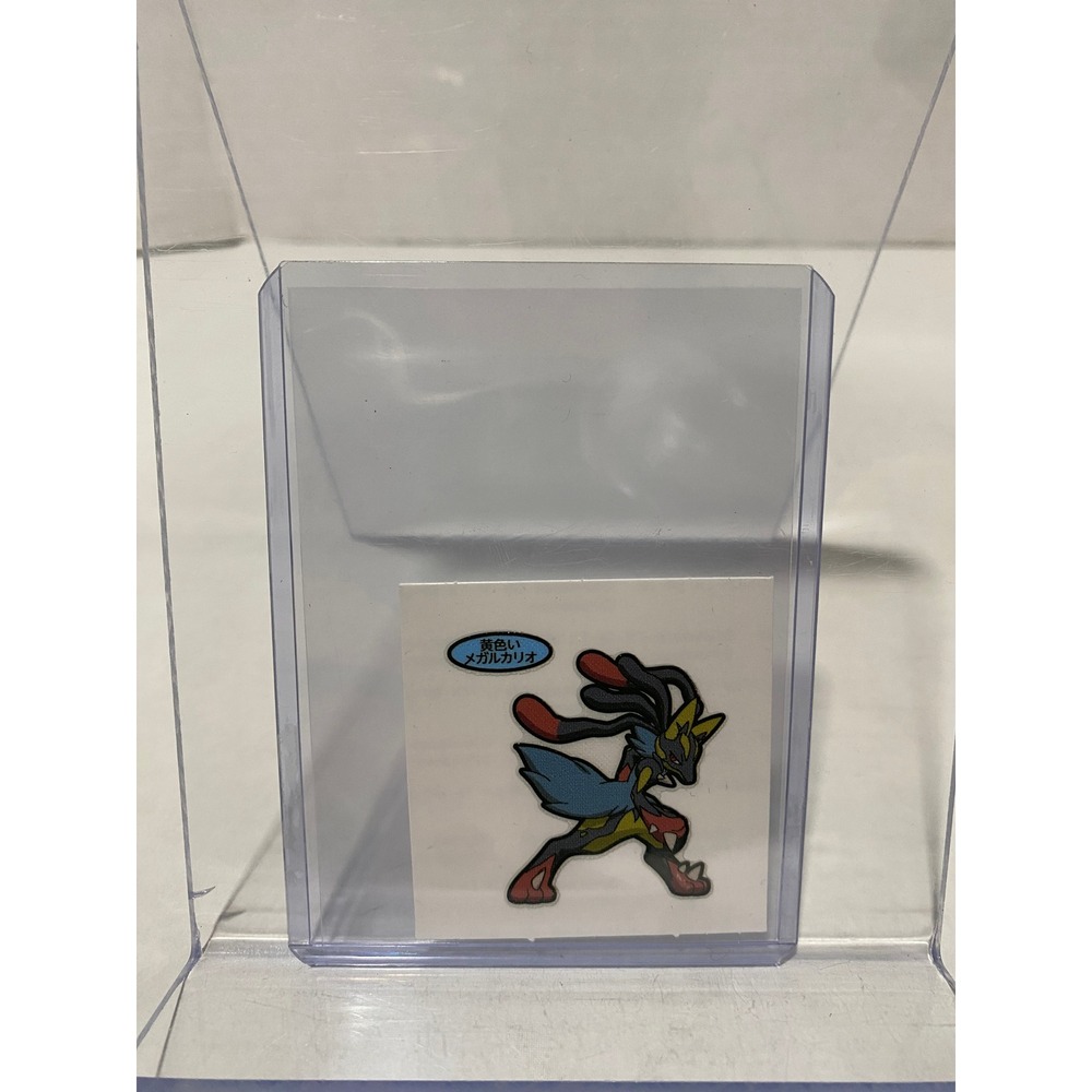 Nintendo Pokemon Sticker Mega Lucario Japanese Collectible Blue Yellow
